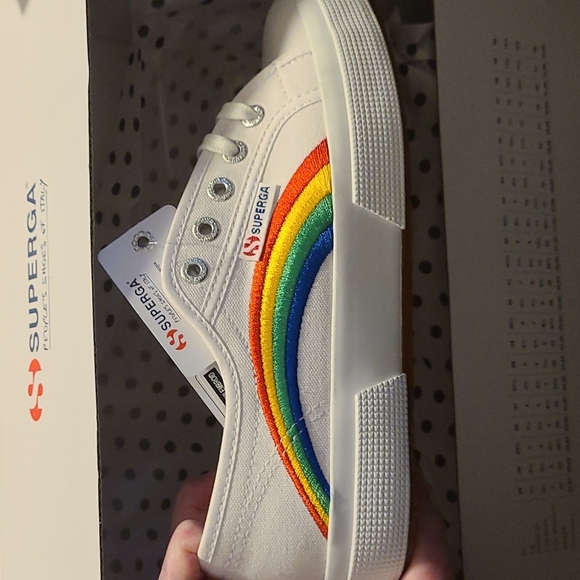 SUPERGA Embroidered Rainbow Sneakers - Picture 12 of 13